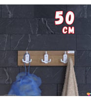 Modilayn ARI Serisi 9 Kancalı 3'lü Set (46,4x9,6 cm) Banyo Askısı  Ekstra Düzen ve Yer Tasarrufu