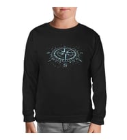 Pusula Siyah Çocuk Sweatshirt