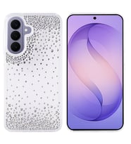 Galaxy S26 Plus Kılıf Airbag Tasarımlı Damla Taşlı Şeffaf Pera Silikon Kılıf