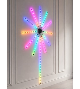 RGB LED Dekoratif Duvar Lambası İç Mekân Telefon Kontrollü Ortam Aydınlatması