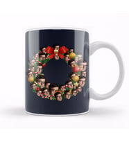 Louis Theroux Christmas Multiface Wreath Kupa Bardak Porselen