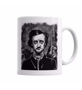 Nevermore  Edgar Allan Poe   Kupa Bardak Porselen