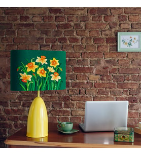 Naura Atelier Daffodil Flowers El Nakışlı Abajur