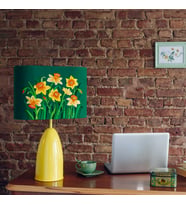 Naura Atelier Daffodil Flowers El Nakışlı Abajur