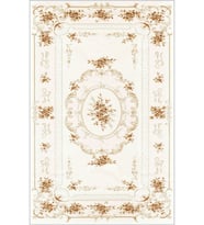Eliana Home Baskılı, Yıkanabilir Kaymaz Taban Salon Halısı LNA0637 100x150 cm (Krem)