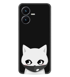 Vivo Y22S Kılıf Silikon Desen Özel Seri Pandemi Cat 1729