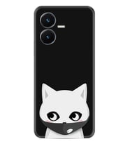 Vivo Y22S Kılıf Silikon Desen Özel Seri Pandemi Cat 1729
