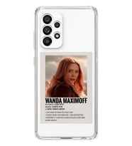 Samsung Galaxy A33 Uyumlu Wanda Maximoff Desenli Şeffaf Telefon Kılıfı