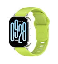 Xiaomi Redmi Watch 5 Active / Redmi Watch 5 Lite Uyumlu Kordon Terletmeyen Esnek Silikon Saat Kayışı (Açık Yeşil)