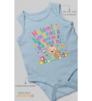Halamla Şımarıklık Seansımız Başlasın Sıfır Kol Bebek Body %100 Pamuk