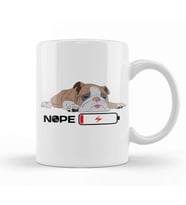 English Bulldog Lover Snoozing Bulldog Kupa Bardak Porselen