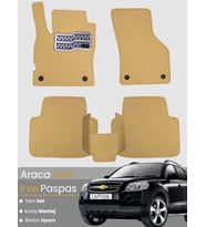 CHEVROLET CAPTİVA (2006-2011) Uyumlu EVA Paspas Tam Set–Araca Özel,Su Geçirmez,Kolay Montaj