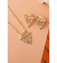 Elika Silver Kadın Seranay Leyla Model Kolye ve Küpe Set (Gümüş)