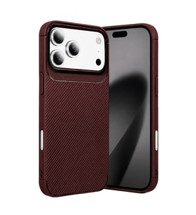 Newface Apple İphone 18 Pro Max Auto Focus Karbon Kapak - Bordo
