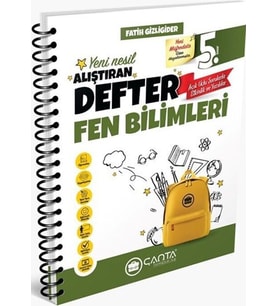 5. Sınıf Fen Bilimleri Okula Yardımcı Alıştıran Defter Çanta Yayınları