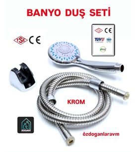 Banyo Duş Başlığı Hortumu  Armatür Ve Duş Başlığı  Spiral Hortum 150cm