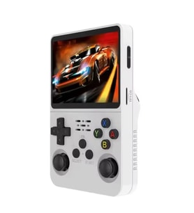 ScHitec 3.5 Inç OTG Çıkışlı Taşınabilir Retro Oyun Konsolu 15000+ Oyunlu El Atari Beyaz R36S