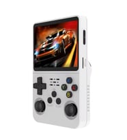 ScHitec 3.5 Inç OTG Çıkışlı Taşınabilir Retro Oyun Konsolu 15000+ Oyunlu El Atari Beyaz R36S