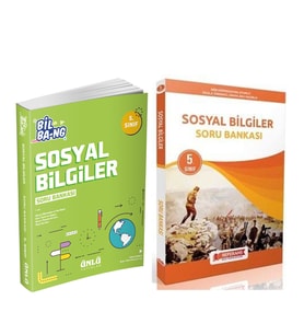 Ünlü 5.Sınıf Bil Bang Sosyal Bilgiler ve Referans Sosyal Bilgiler Soru Bankası Seti 2 Kitap