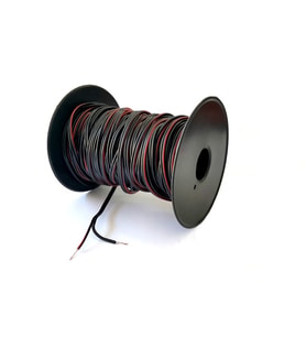 electroon 2x0,75mm Siyah ince Hoparlör Ses Kablosu 35Metre