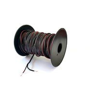 electroon 2x0,75mm Siyah ince Hoparlör Ses Kablosu 35Metre