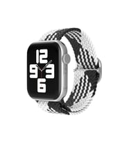 Mey İthalat® Watch 20Mm Kordon - Siyah-Beyaz