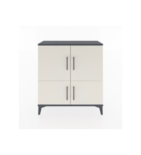 Arges Şifonyer 3 Raflı 4 Kapaklı 88x30x96 Antrasit-Aytaşı