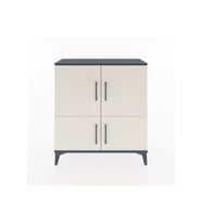 Arges Şifonyer 3 Raflı 4 Kapaklı 88x30x96 Antrasit-Aytaşı