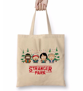 Stranger Things Stranger Park Bez Çanta Uzun Saplı