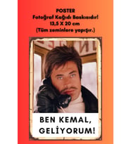 BEN KEMAL, GELİYORUM! TÜM ZEMİNLERE YAPIŞIR POSTER, A4, 13,5 x 20 cm