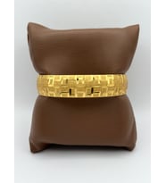 Arnes Jewelry Çelik 22 Ayar Altın Kaplama Bilezik (Gold)