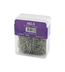 TOPLU İĞNE 0.60X34MM 250GR ŞEFFAF MİKA KRİSTAL PLS.KUTULU AMBALAJ (5343)