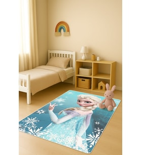 Modern Dijital Baskı Kaymaz Taban Çocuk ve Genç Odası Halısı H0961