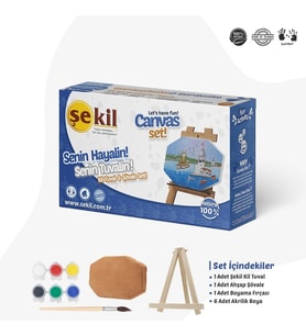 ŞEKİL KLTVL KİL TUVAL & ŞÖVALE SETİ