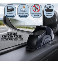 Sürgülü Kapı Cam Kenarı Yanmaz Koku Geçirmez Oto Küllük Dumansız Kapaklı Spor Araç Araba Küllüğü