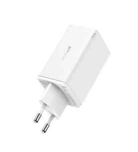 BASEUS GAN6 65W ADAPTÖR +100W KBL BEYAZ