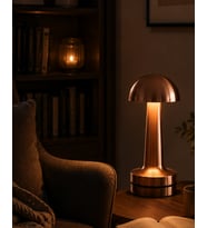 Dokunmatik Mantar Gece Lambası Bronz Led Masa Aydınlatması - Lisinya