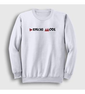 Presmono Unisex Beyaz Delta Depeche Mode Sweatshirt 140012tt (Beyaz)