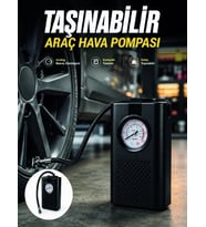 Otomobil Bisiklet ve Motosiklet İçin Taşınabilir Lastik Hava Pompası