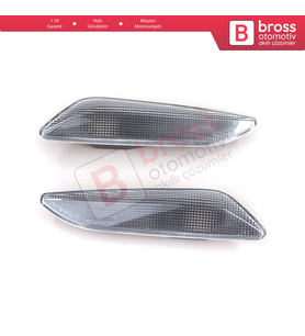Fiat Egea Tipo 356 Alfa 147 156 Lancia Delta Ypsilon 3 İçin Beyaz Yan Çamurluk Sinyali SAĞ VE SOL 60686516 60686517