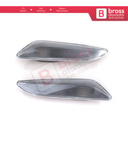 Fiat Egea Tipo 356 Alfa 147 156 Lancia Delta Ypsilon 3 İçin Beyaz Yan Çamurluk Sinyali SAĞ VE SOL 60686516 60686517
