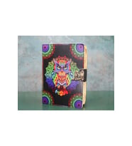 Kişiye Özel Baykuşlu Deri Defter - 18x13cm