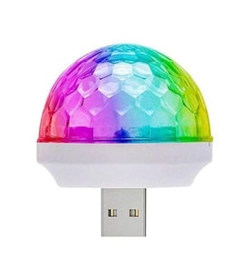 Müziğe Ve Sese Duyarlı Usb Girişli Mini Disko Topu