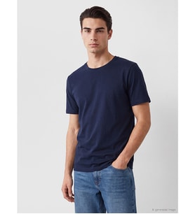 LCWAIKIKI Classic Lacivert Regular Fit İnce Kumaş Tişört /03