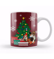 Chip N Dale Around The Christmas Tree Kupa Bardak Porselen