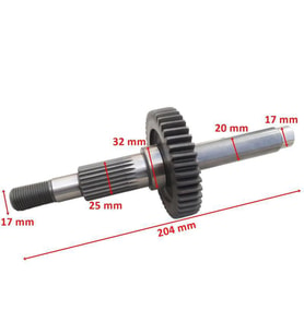 Atv Atvu Bs 150 Şanzıman Çıkış Mili Ve Dişlisi 43T 204 Mm Öm