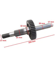 Atv Atvu Bs 150 Şanzıman Çıkış Mili Ve Dişlisi 43T 204 Mm Öm