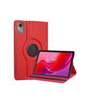 Mey İthalat® Lenovo Tab M11 TB330FU 360 Tablet Deri Kılıf - Kırmızı