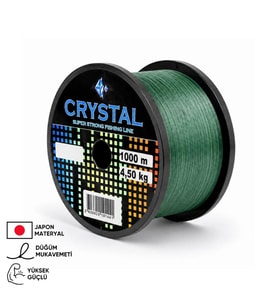 1000 MT Bobin Misina - Crystal - Yeşil - Ekstra Güçlü - 0,20 MM