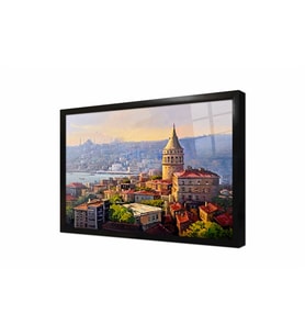Tablosan Galata Kulesi İstanbul Çerçeveli Cam Tablo